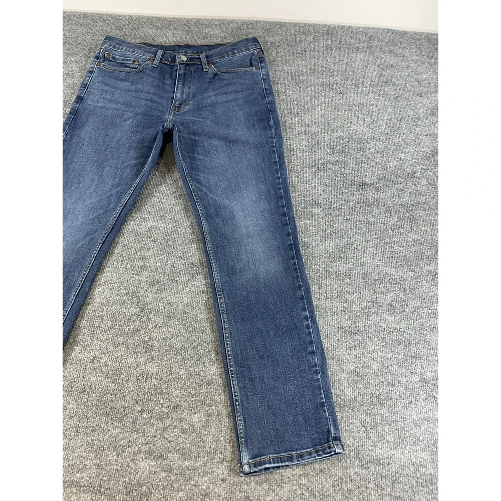Levi's 511 Slim Fit Jeans Mens 34x30 Medium Wash Blue Denim Stretch Straight Pan